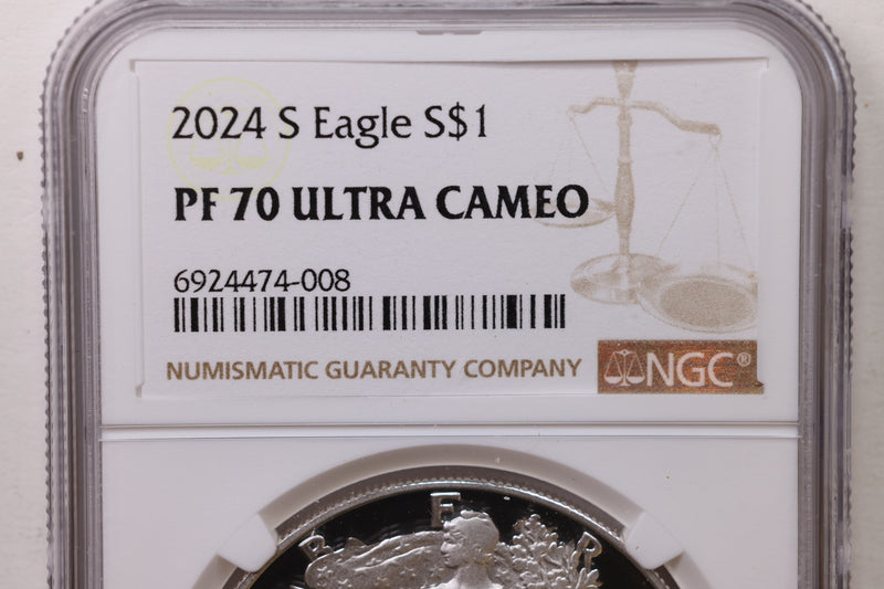 2024-S Proof American Silver Eagle., NGC PF-70., Store