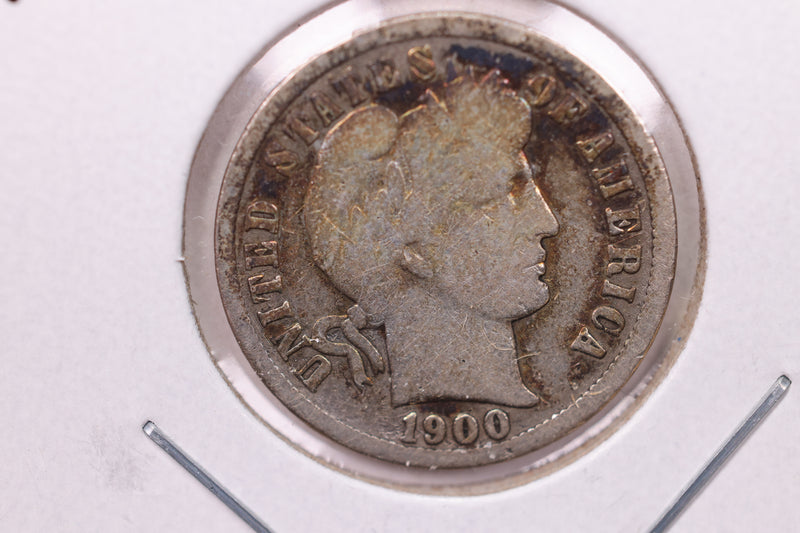 1900-S Barber Silver Dime., V.G., Store Sale