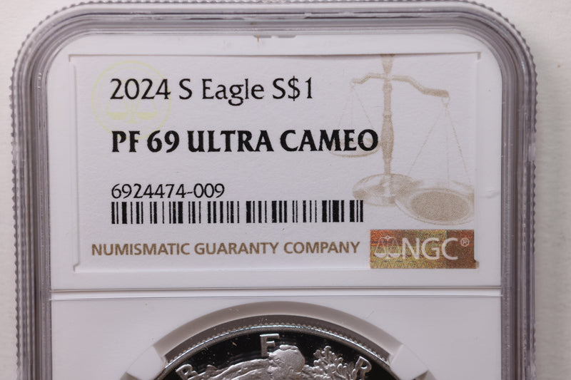 2024-S Proof American Silver Eagle., NGC PF-69., Store