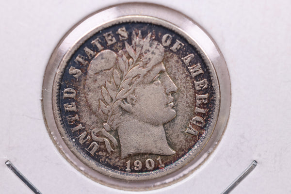 1901 Barber Silver Dime., X.F., Store Sale #19373