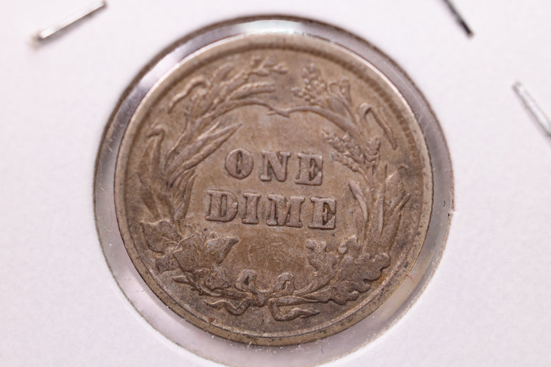 1901 Barber Silver Dime., V.F+., Store Sale