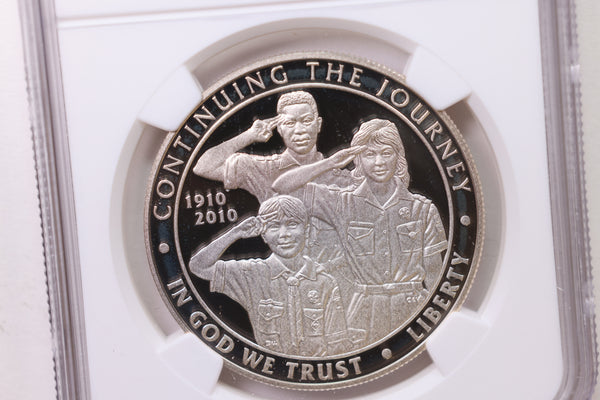 2010-P Boy Scouts., Silver Dollar Commemorative., NGC PF-69., Store #GMC009