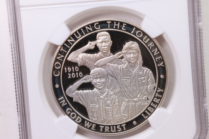 2010-P Boy Scouts., Silver Dollar Commemorative., NGC PF-69., Store