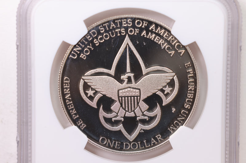 2010-P Boy Scouts., Silver Dollar Commemorative., NGC PF-69., Store