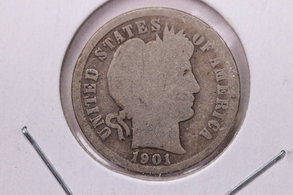 1901 Barber Silver Dime., Fair., Store Sale #19383