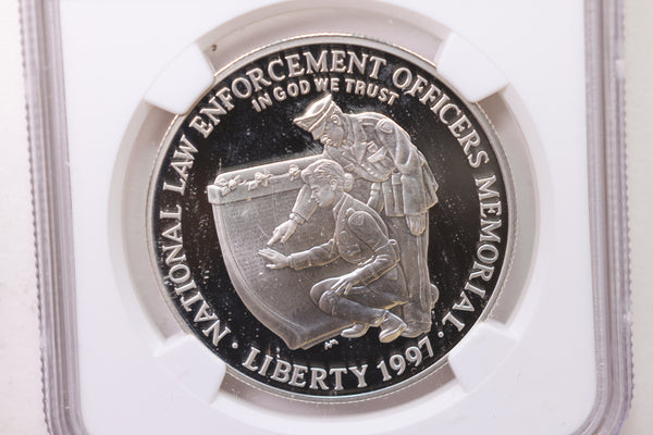 1997-P., Law Officers., Silver Dollar Commemorative., NGC PF-68., Store #GMC014