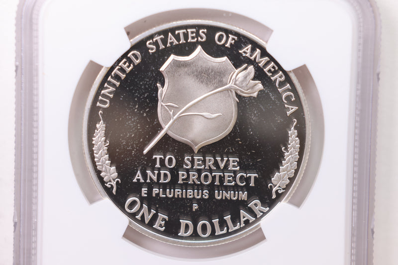 1997-P., Law Officers., Silver Dollar Commemorative., NGC PF-68., Store