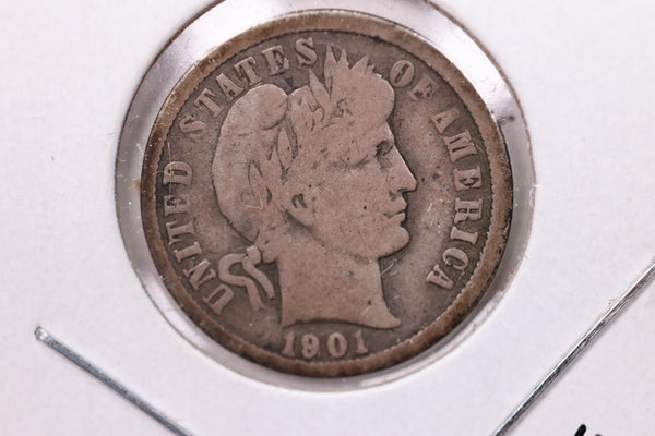 1901-O Barber Silver Dime., V.G., Store Sale #19392