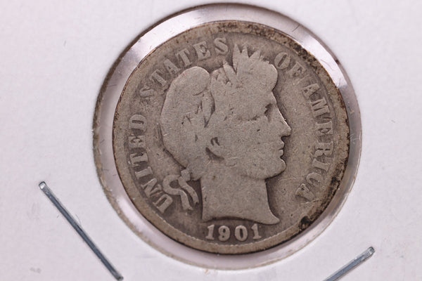 1901-O Barber Silver Dime., V.G., Store Sale #19395