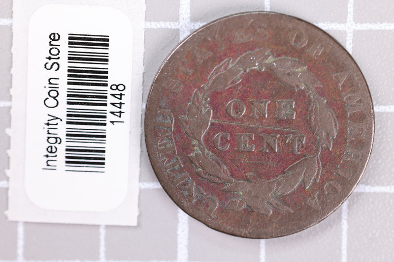 1824 Large Cent, Affordable Circulated Coin, Store Sale