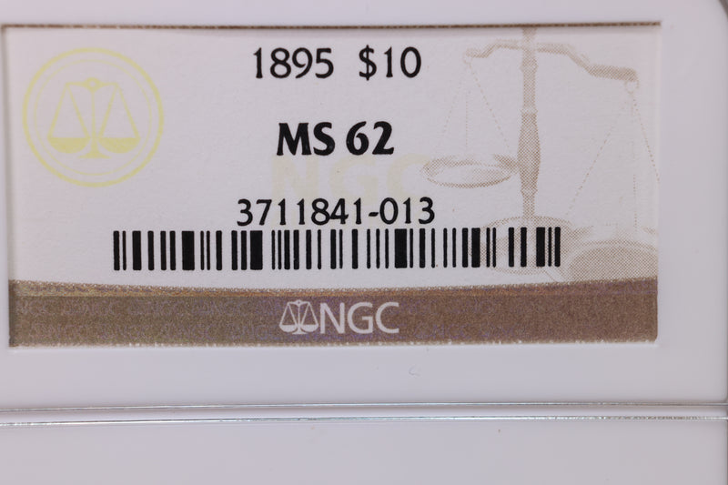 Various Dates., $10 Gold Liberty., NGC MS-62., Store