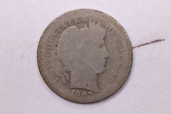 1902-S Barber Silver Dime., A.G., Store Sale #19416