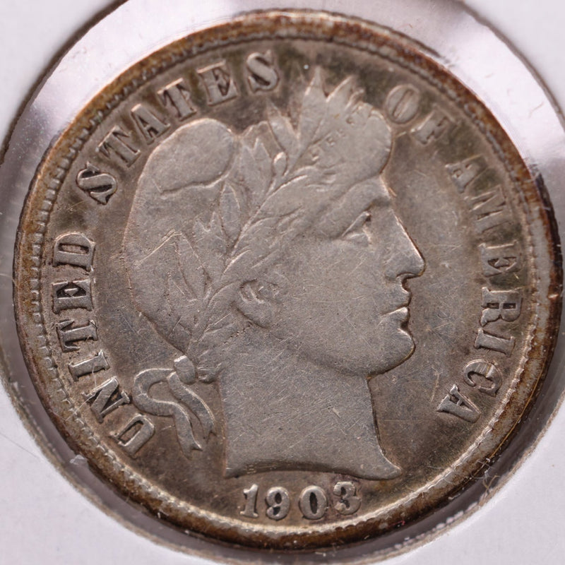 1903-O Barber Silver Dime., Fine., Store Sale