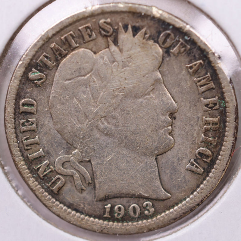 1903-O Barber Silver Dime., Fine., Store Sale