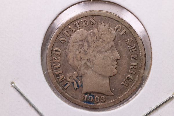 1903-O Barber Silver Dime., Fine., Store Sale #19425