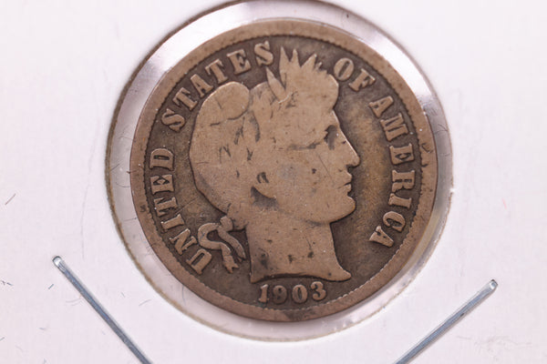 1903-O Barber Silver Dime., V.G., Store Sale #19426