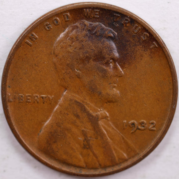 1932 Lincoln Wheat Cent, Extra Fine Circulated Coin, Store #CT0069