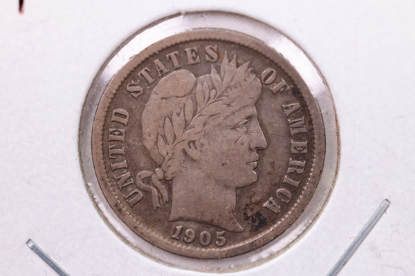 1905-O Barber Silver Dime., V.F., Store Sale #19456