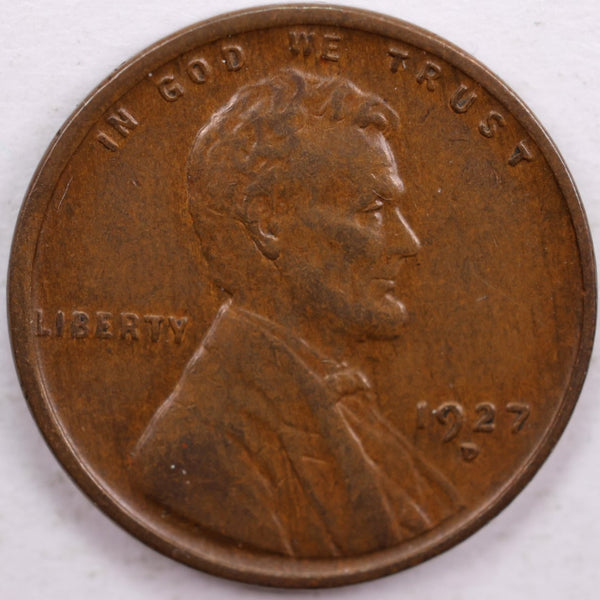 1929-D Lincoln Wheat Cent, Extra Fine Circulated Coin, Store #CT0076