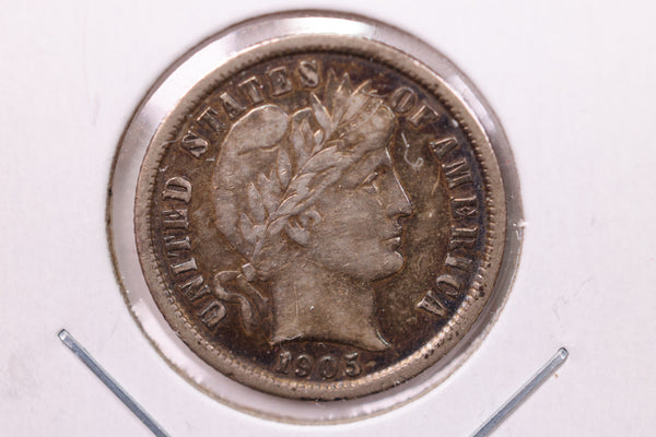 1905-S Barber Silver Dime., X.F., Store Sale #19462