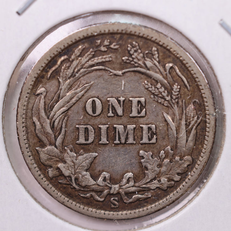 1905-S Barber Silver Dime., X.F+., Store Sale