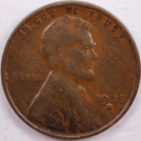 1935-D Lincoln Wheat Cent, Fine Circulated Coin, Store #CT0089