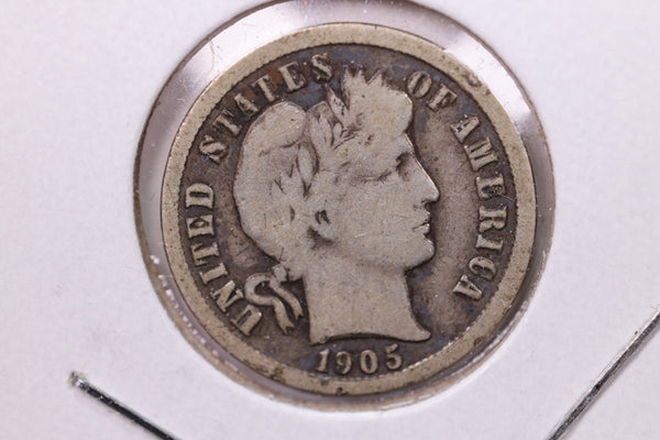 1905-S Barber Silver Dime., V.G., Store Sale #19471