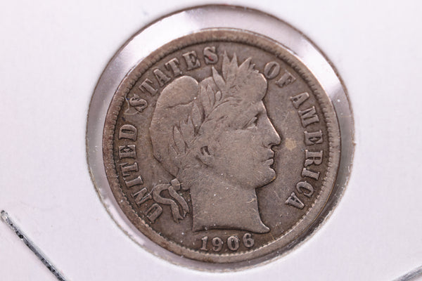 1906 Barber Silver Dime., Fine., Store Sale #19477