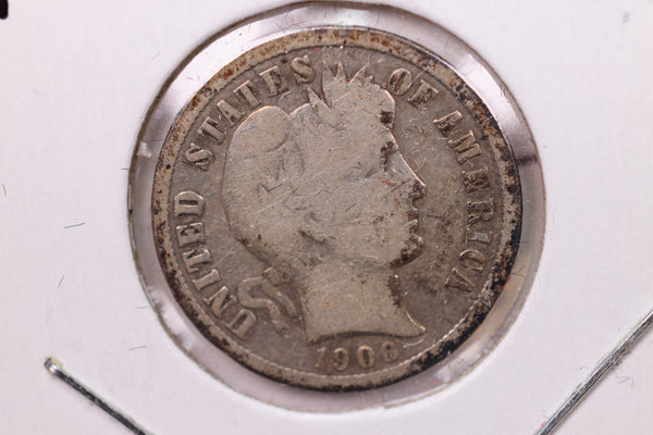 1906-D Barber Silver Dime., V.G., Store Sale #19488