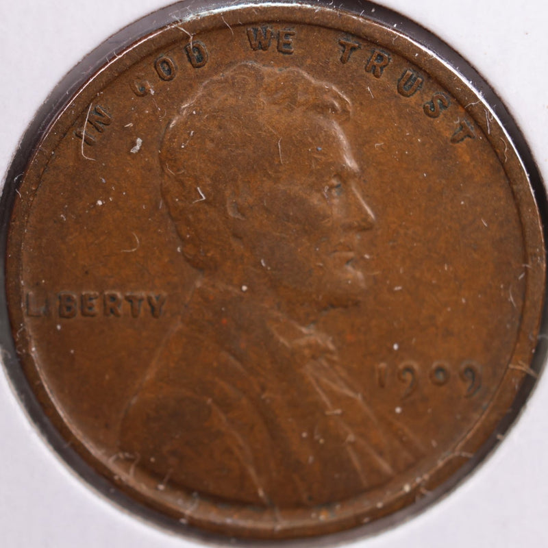 1909 VDB Lincoln Wheat Cent, Very Fine Circulated Coin, Store