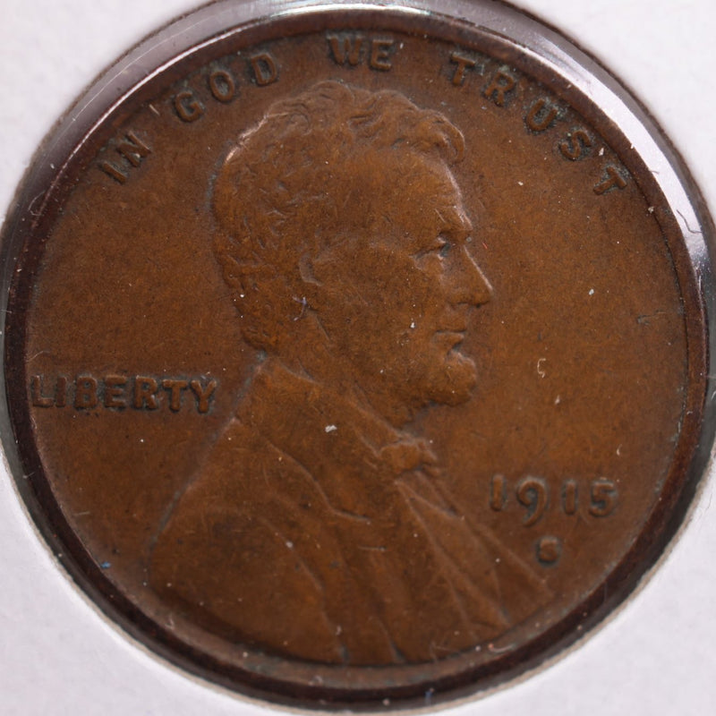 1915-S Lincoln Wheat Cent, Very Fine+ Circulated Coin, Store