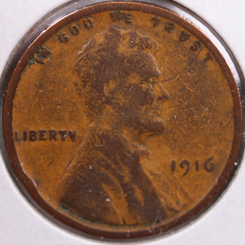 1916 Lincoln Wheat Cent, Fine Circulated Coin, Store