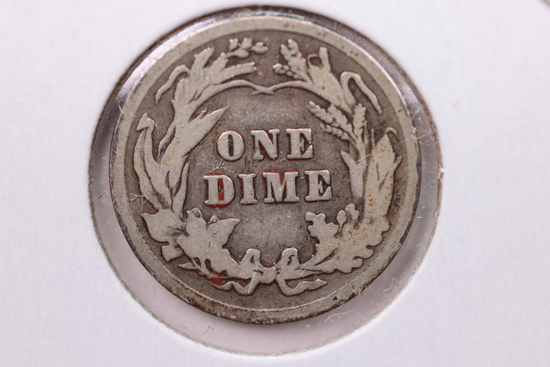 1908 Barber Silver Dime., V.G., Store Sale