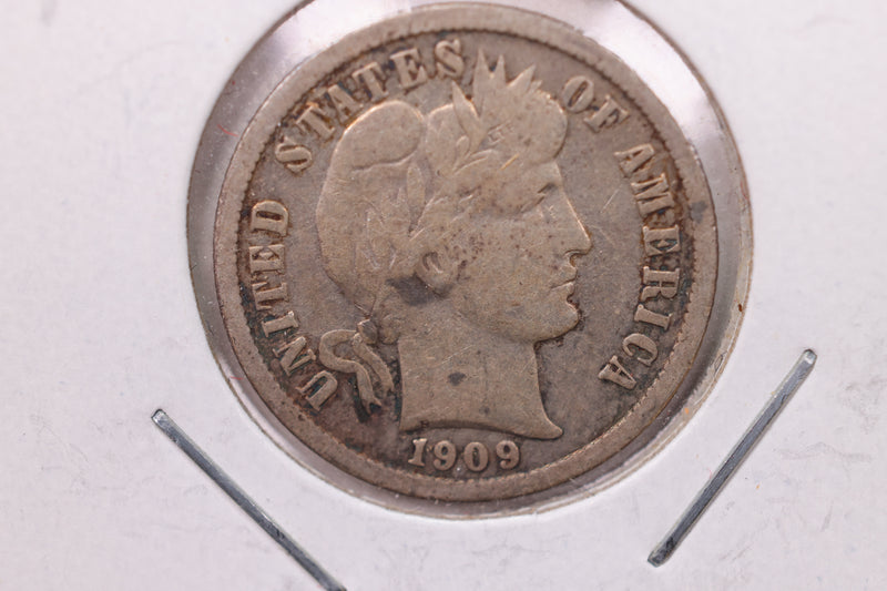 1909 Barber Silver Dime., Fine., Store Sale