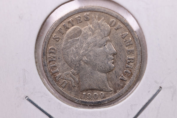 1909 Barber Silver Dime., V.G., Store Sale #19535