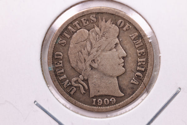 1909-D Barber Silver Dime., V.F+., Store Sale #19537