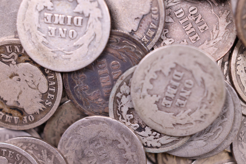 1892-1916 Barber Silver Dime Rolls., Store Sale