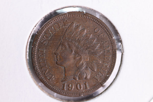 1901 Indian Head Cents, Nice Affordable Circulated Coin. Store Sale#230727031