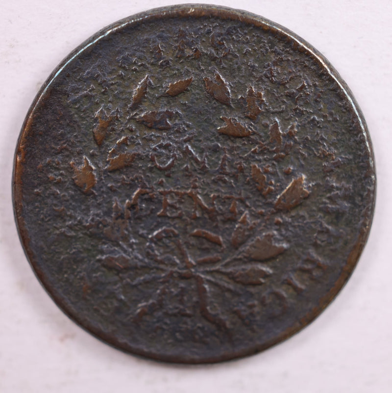 1801 Draped Bust., Large Cent., Very Good Details Coin., Store Sale