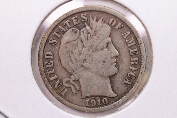 1910 Barber Silver Dime., V.F., Store Sale #19551