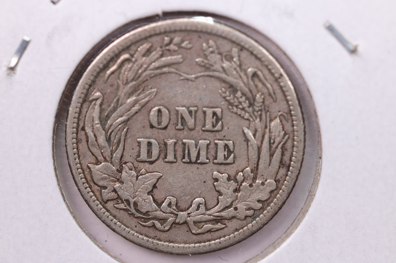 1910 Barber Silver Dime., V.F., Store Sale