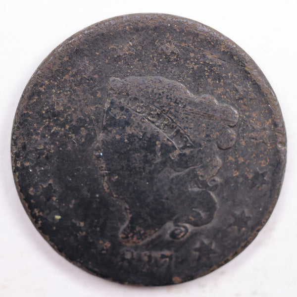 1817 Matron Head., Large Cent., About Good Detailed Coin., Store Sale #CT0021