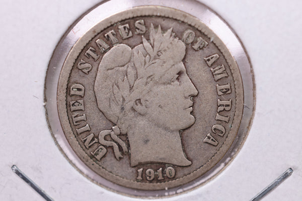 1910-D Barber Silver Dime., V.F., Store Sale #19560