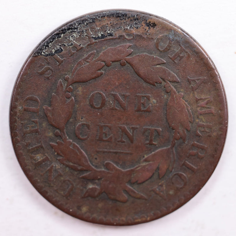 1820/19 Matron Head., Large Cent., Fine Circulated Coin., Store Sale