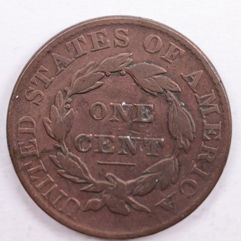 1828 Matron Head., Large Cent., Fine Details., Circulated Coin., Store Sale