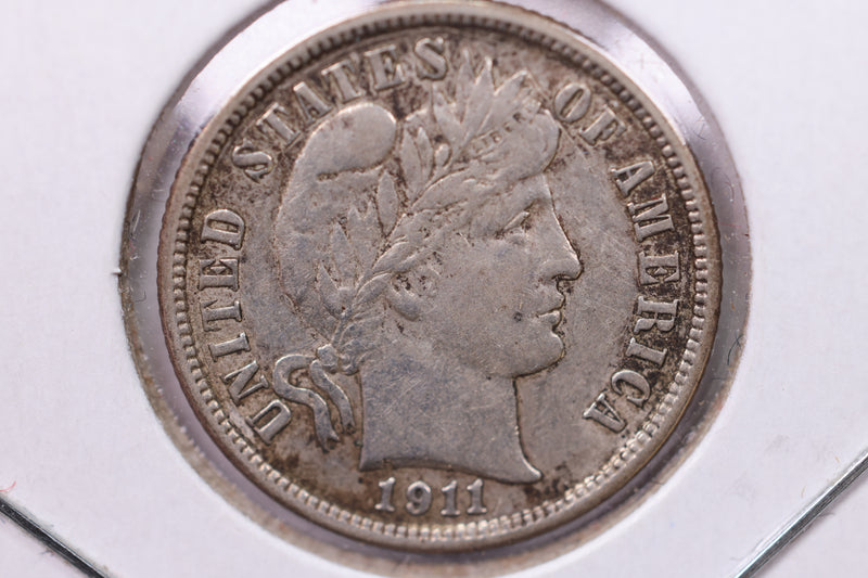 1911 Barber Silver Dime., X.F+., Store Sale