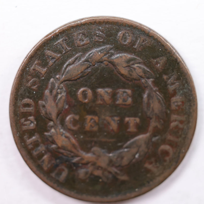 1835 Matron Head., Large Cent., Very Fine Details., Circulated Coin., Store Sale