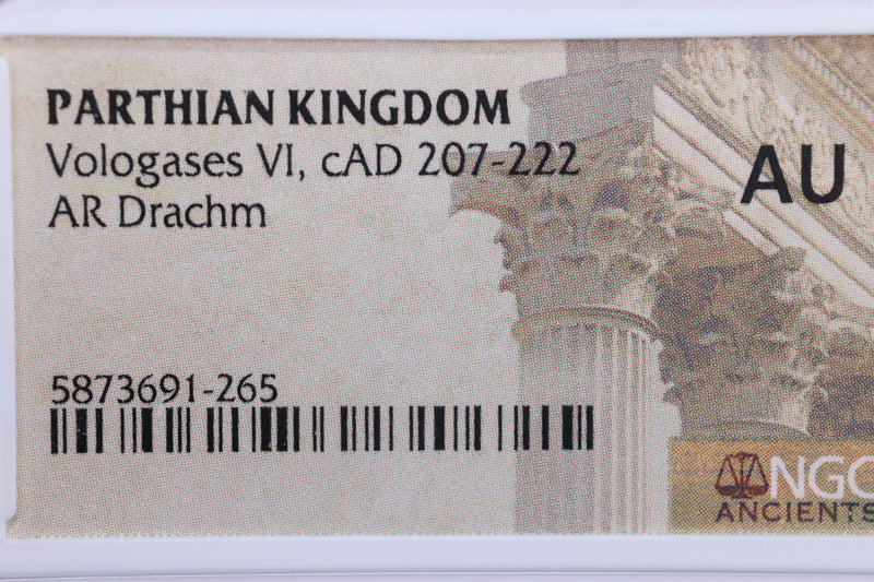 Parthian Kingdom., 207-222., NGC Certified CH XF., Store