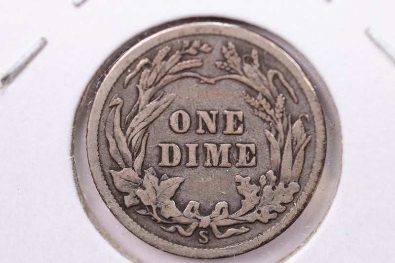 1912-S Barber Silver Dime., Fine., Store Sale
