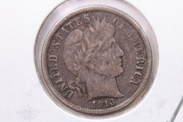 1913 Barber Silver Dime., Fine., Store Sale #19625